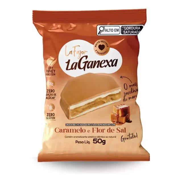 Alfajor La Fajor La Ganexa Caramelo E Flor De Sal - 50 G