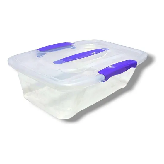 X10 Caja Wenco Organizadora 6 Litros Transparente Plastica