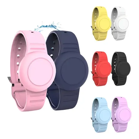 Pulseira De Silicone À Prova Dágua Para Rastreador Airtag 