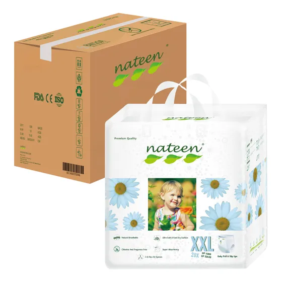 Caja Calzon Pañal Bebé Nateen Talla Xxl 160 Unidades Premium