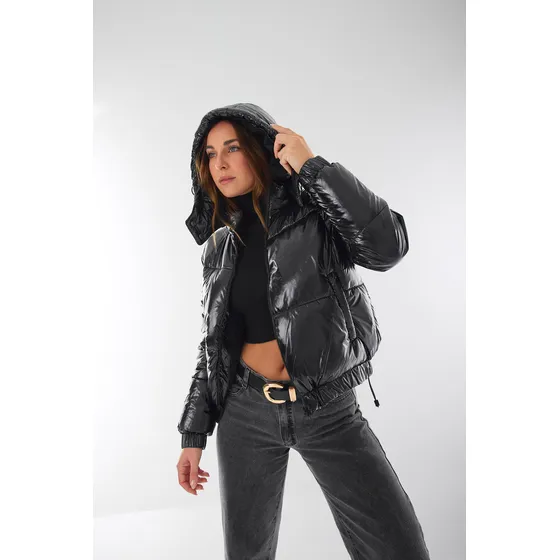 Campera Mujer Impermeable De Charol Importada I Am