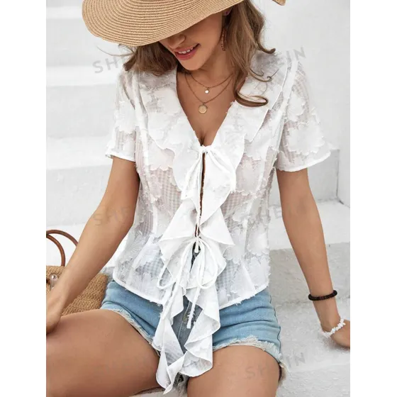 Blusas Para Dama Manga Corta Casuales Y Elegantes Importadas