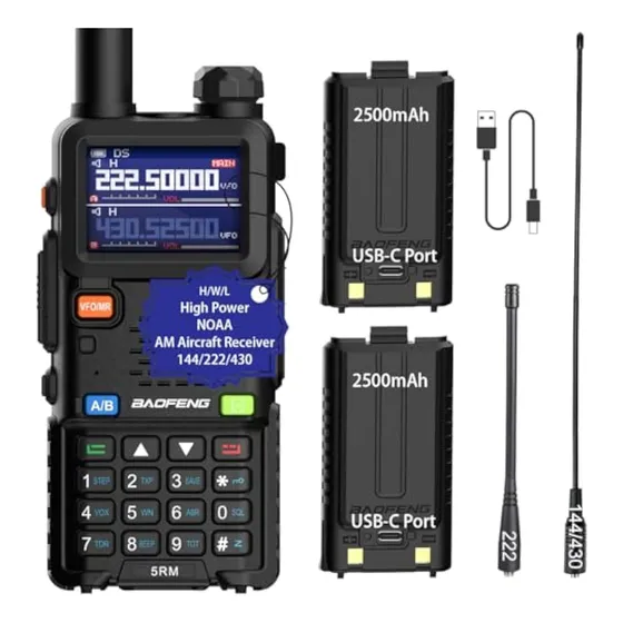 Baofeng Radio Jamón 5rm De 10 W De Mano De Largo