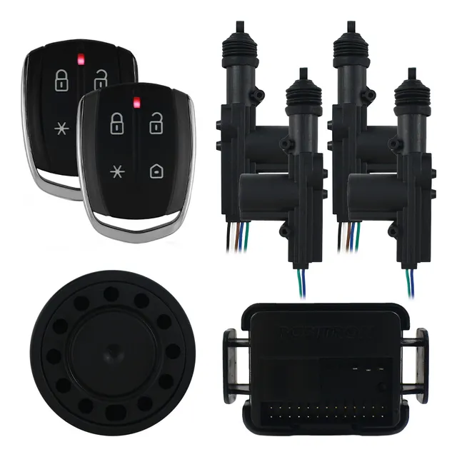 Kit Alarme Positron Px360bt Bluetooth Trava Eletrica 4 Porta