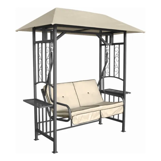 Gazebo Con Silla Mecedora Con Tolda Para 2 Personas