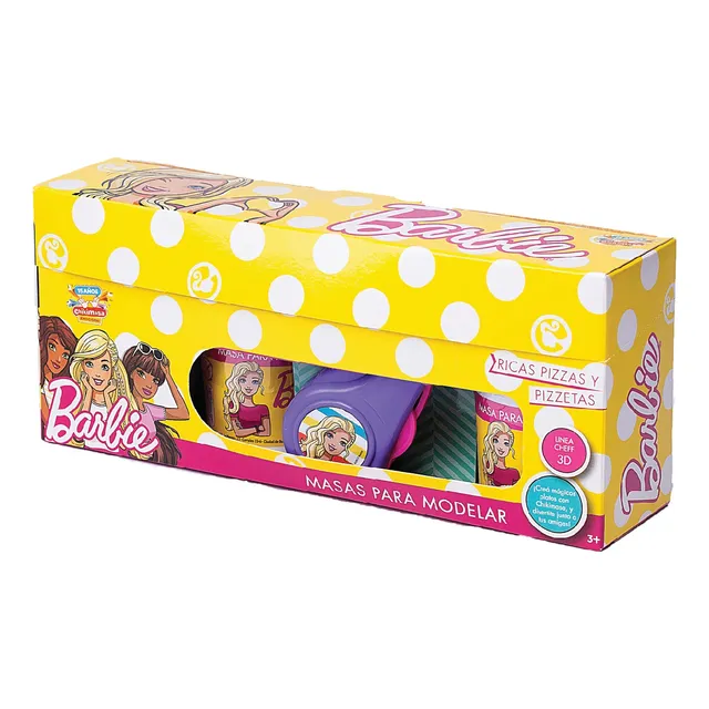 Set Masitas Moldeables Barbie Fabrica De Pizzas Y Pizzetas