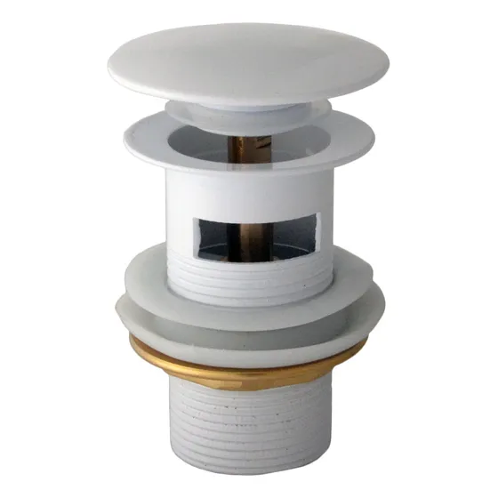 Sopapa Metal Click Clack Lavatorio Desague Con Desborde
