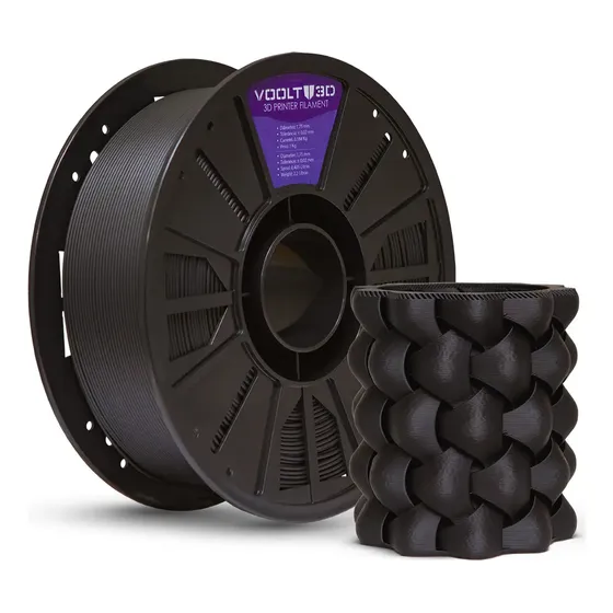 Voolt PLA Velvet 1.75mm 1kg — Preto