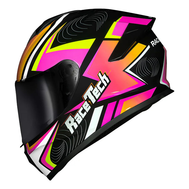 Capacete Race Tech Hit Fuzzy Amarelo Tamanho Do Capacete 56 Brilhante