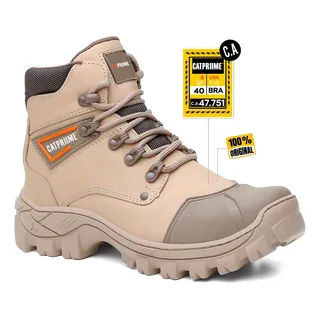Bota Botina Coturno Catpriime Couro Com Ca Seguranca Total Bota Botina Coturno Catpriime Couro Com Ca Seguranca Total