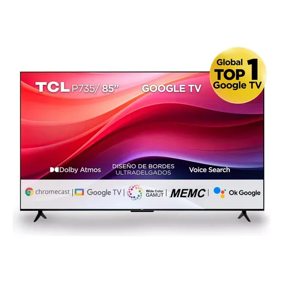 Televisor Led 85 Pulgadas 4k Uhd Google 110v Tcl