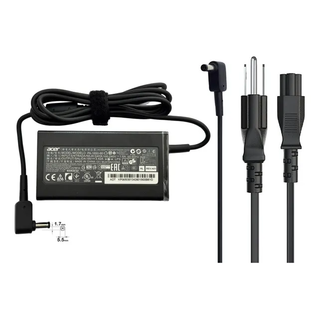Cargador Original Acer 65w | 19v-3.42a | Aspire Y Travelmate