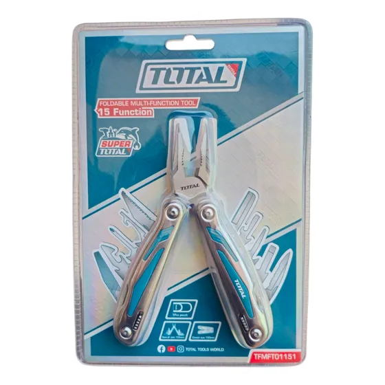 Alicate Navaja Multi Herramienta 15 Funciones Marca Total