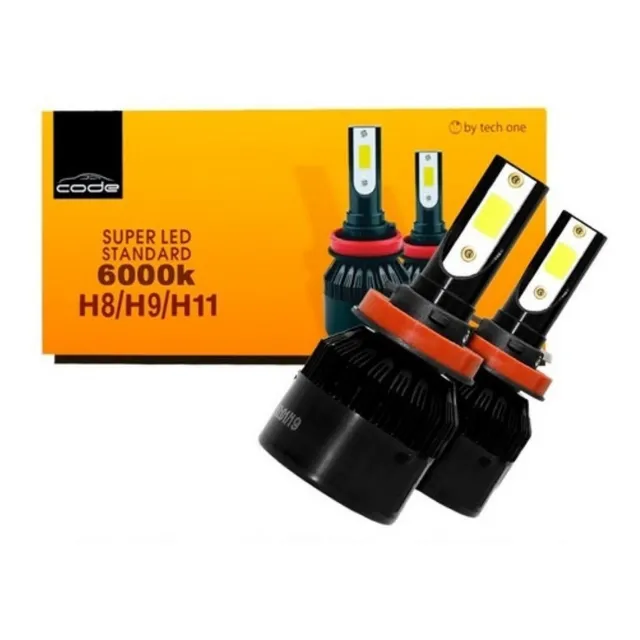 Kit Super Led Tech One 12v 24v H1 H3 H4 H7 H8 H9 H11 Hb3 Hb4