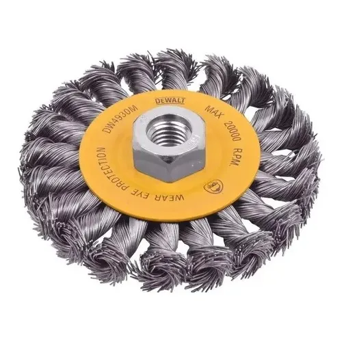 Cepillo De Alambre Tipo Disco Trenzado 4  Dewalt