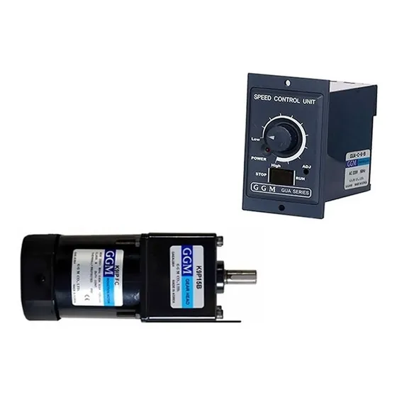Motor Y Reductor Monofasico  120w Con Variador De Velocidad
