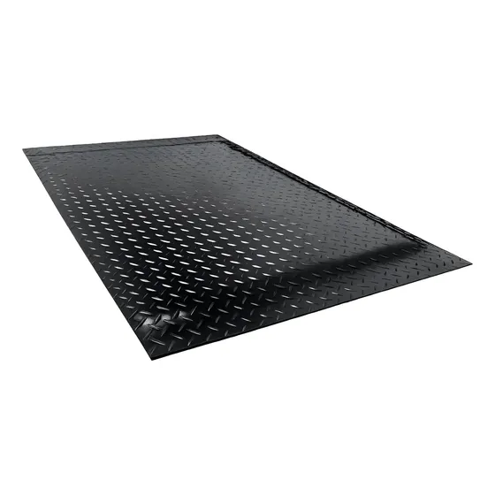 Tapete Anti Fadiga 100x40cm Ergonômico Pvc Trabalho Pé Preto