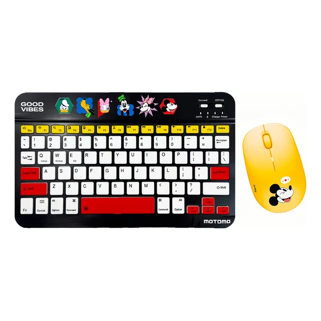 Teclado + Mouse Disney Recargable Dual Bluetooth Mickey