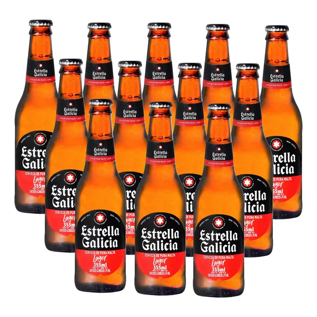 Cerveza Estrella Galicia Twist Off 355 Ml X 12