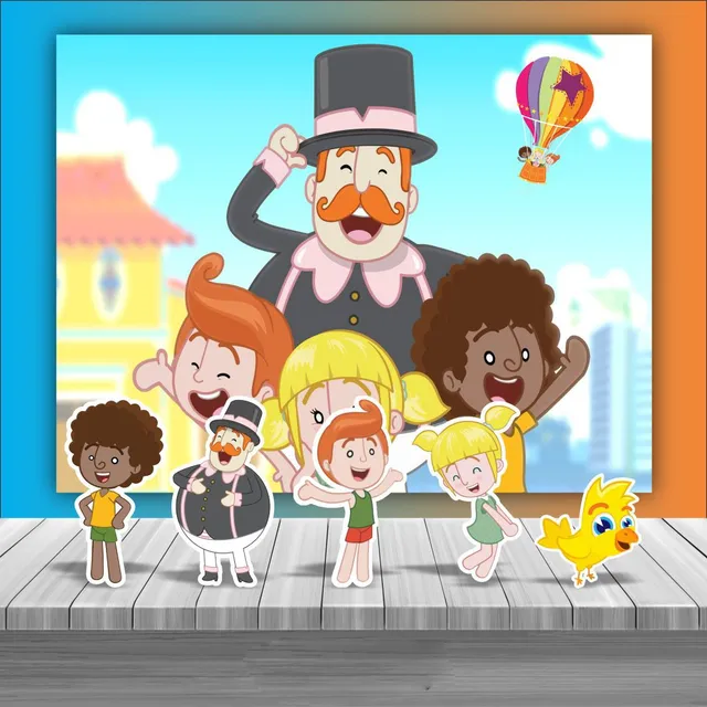 Kit Festa Infantil Painel + Displays Diversos 