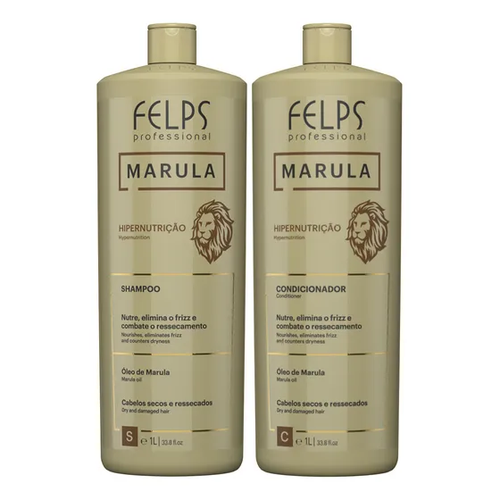 Kit Felps Marula Shampoo E Condicionador Hipernutrição 1l