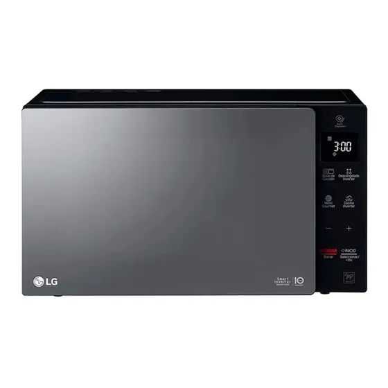 Microondas LG Inverter 42 Lts Grill Negro 220v Bde