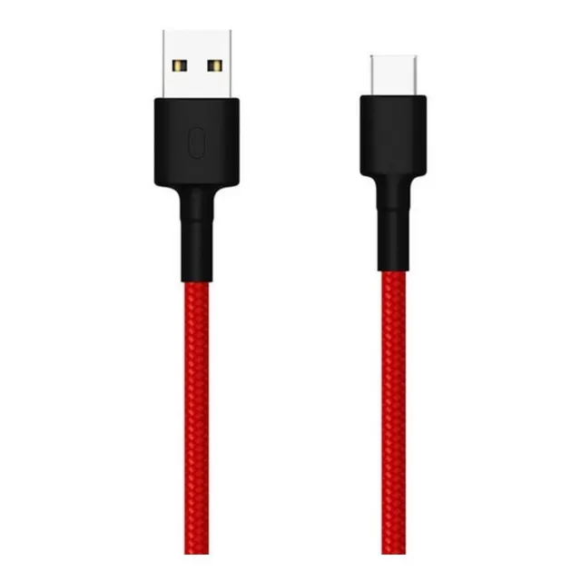 Cable De Trenzado Xiaomi Mi Braided Usb Tipo-c 100 Cm Rojo