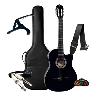 Kit Violao Eletrico Giannini Nf14 Nylon Acessórios Completo Cor Preto Material Do Diapasão Bordo Escurecido Orientação Da Mão Destro Kit Violao Eletrico Giannini Nf14 Nylon Acessórios Completo Cor Preto Material Do Diapasão Bordo Escurecido Orientação Da Mão Destro