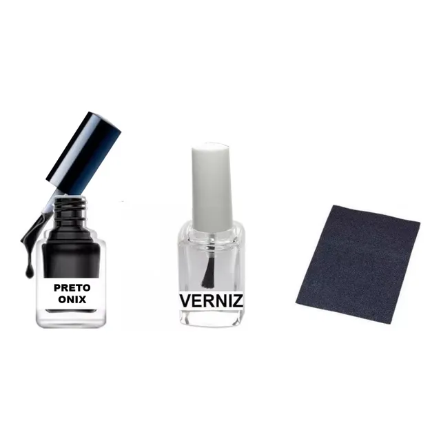 Tinta Tira Risco Automotiva Veloster Preto Onix