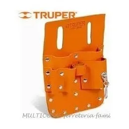 Bolso Porta Herramienta Cuero Electricista Albañ Truper 8027