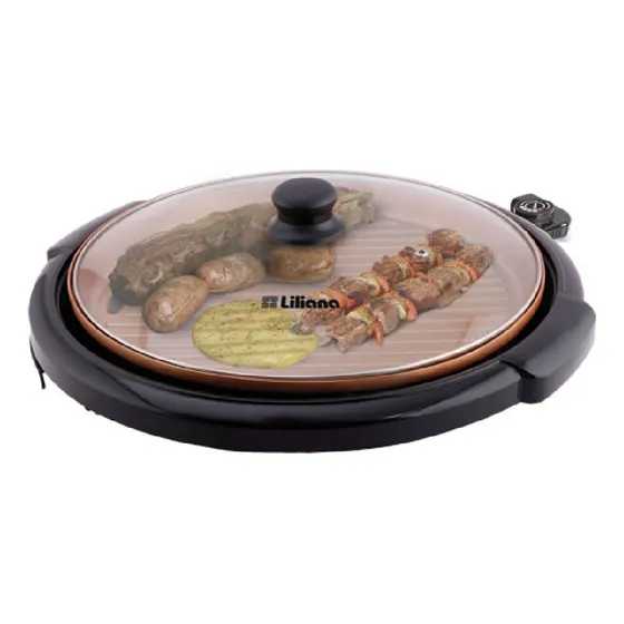 Parrilla Eléctrica Liliana Parrimix Ak930 5 Niveles 1500w Color Negro