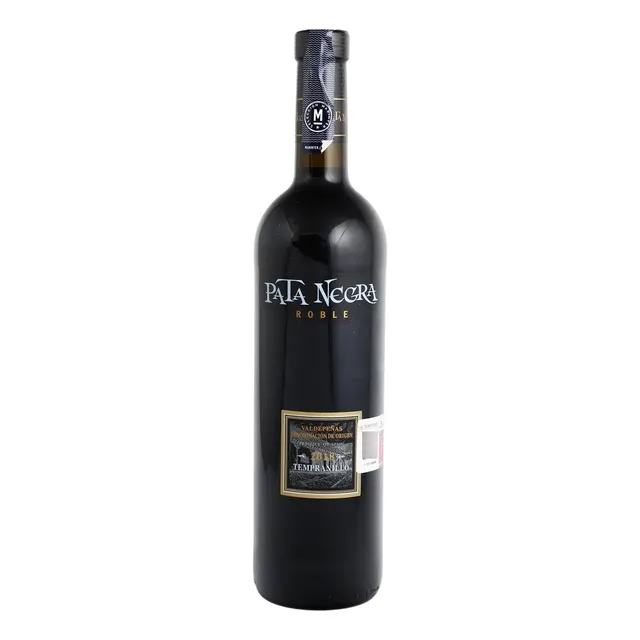 Vino Tinto Pata Negra Valdepeñas Roble Tempranillo 750ml