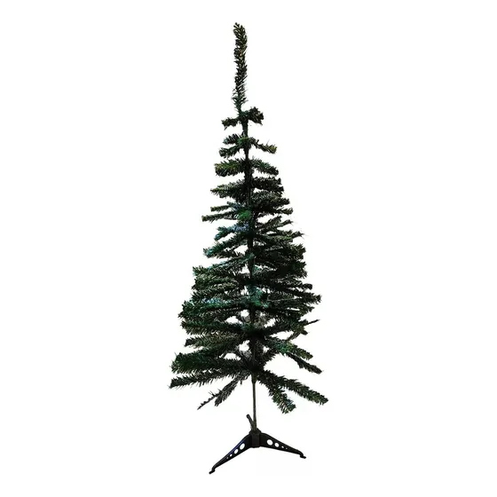 Arbol Arbolito Navidad 1,20m Pie Plástico Verde 