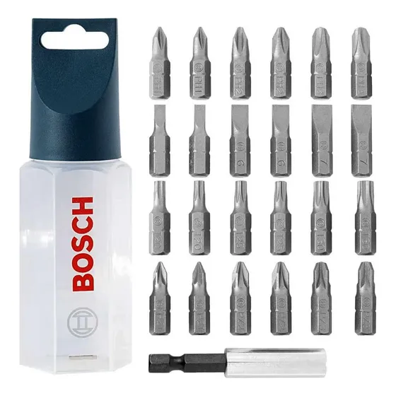 Jogo Bits Ponteira Para Parafusadeira Makita Bosch 25 Peças