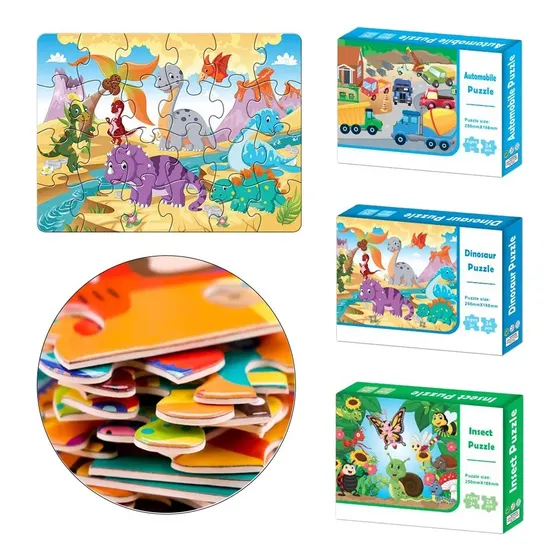 Puzzle Infantil 24 Pcs Escolar Varios Diseños Rompecabezas