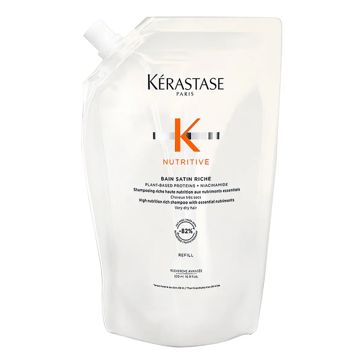 Shampoo Nutritivo Refil Cabelos Muito Secos Bain Satin Riche Kérastase 500ml