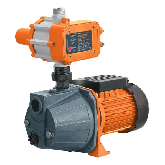 Bomba Presurizadora tipo Jet, 1 HP, Cabezal De Hierro con control Truper PRE-1