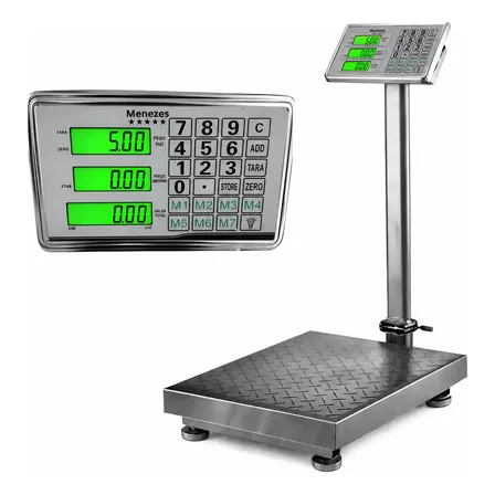 Balança De Plataforma Digital 200 Kg Com Bateria 30x40 + Nf