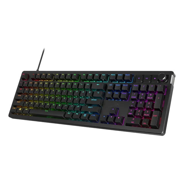 Teclado Mecanico Gaming Hyperx Alloy Rise Cableado Color Neg Teclado Negro Idioma Inglés US