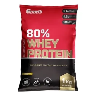 Whey Protein Concentrado 80% - Growth Supplements Sabor Cookies And Cream Whey Protein Concentrado 80% - Growth Supplements Sabor Cookies And Cream