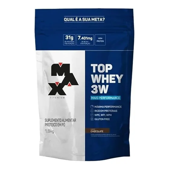 Top Whey 3w Refil 1,800 Kg - Max Titanium