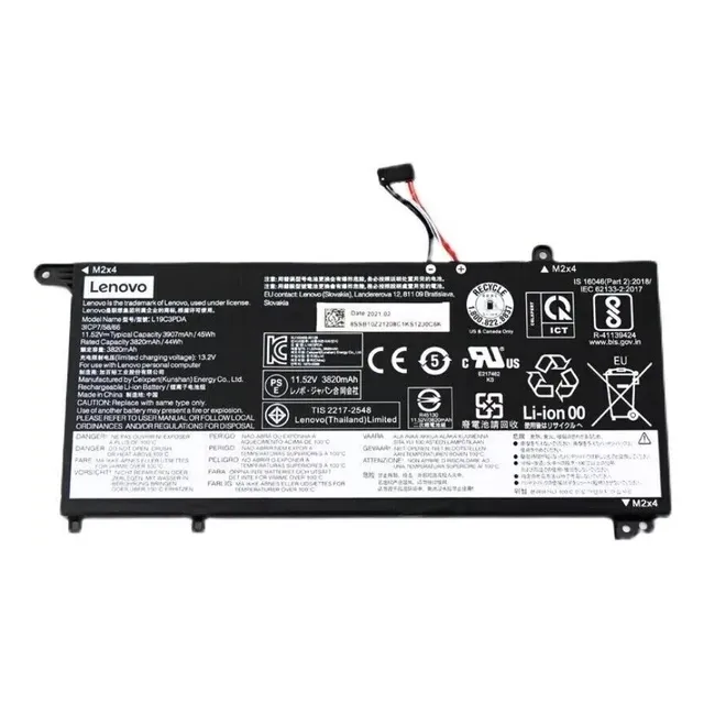 L19c3pda - Battery Lenovo Original 11.52 V 45wh 3907 Mah