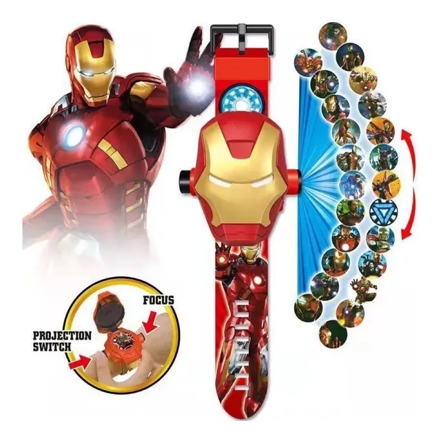 Reloj Proyector Spiderman Frozen Cars  Ben10 Y Avenger