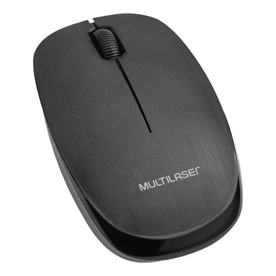 Mouse Sem Fio Multilaser Office Mo251 Preto