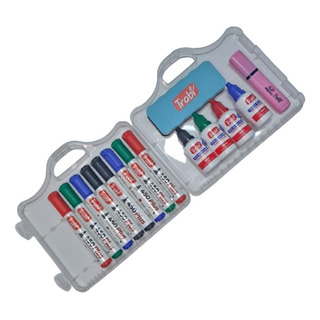 Valija Trabi Marcador 450 Borrable Para Pizarra + Tinta Valija Trabi Marcador 450 Borrable Para Pizarra + Tinta