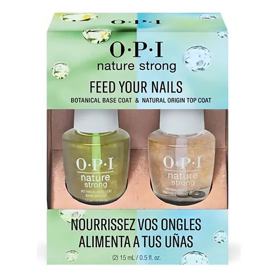 Kit Opi - Base + Top Nature Strong, Origen Natural, Vegano Color Nature Strong