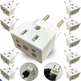 Adaptador Tomada Universal Bob Esponja 10a/20a 3/2p Kit 10 Adaptador Tomada Universal Bob Esponja 10a/20a 3/2p Kit 10
