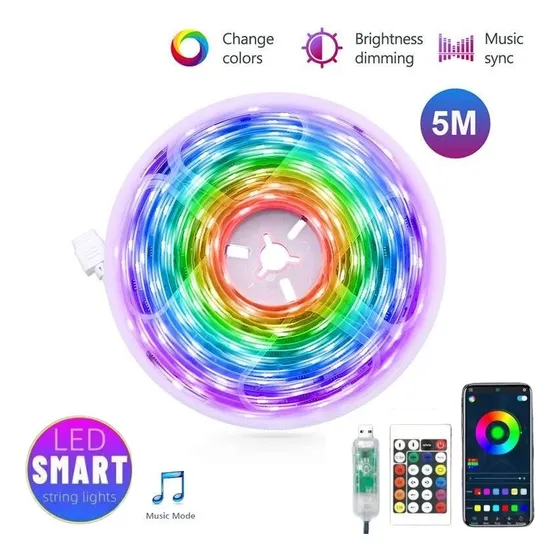Luces Led Multicolor Inteligente Smart Decoración