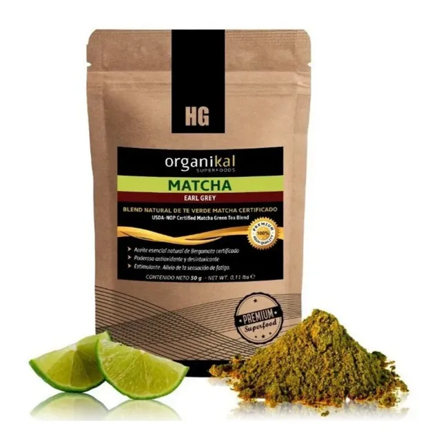 Pack X2 Matcha Earl Gray En Polvo Organikal Hgl X50gr