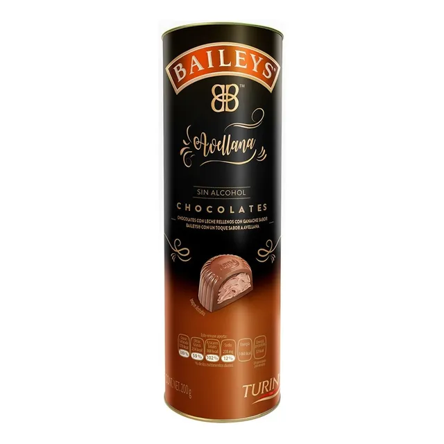 Chocolates Turin Baileys Avellana Tubo 200g